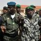 Malian military junta leader Amadou Sanogo (centre) who led the 2012 coup against then president Amadou Toumani Toure stood trial for murder and collusion over the massacre of soldiers who opposed the takeover