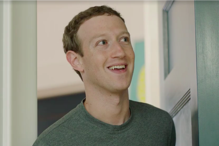 Mark Zuckerberg in a video that shows him talking to his home's 'Jarvis' assistant that's voiced by Morgan Freeman.