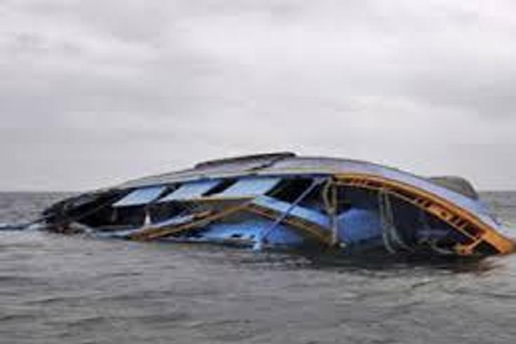 This is a picture of a boat that sunk is Lagos. It is used here for illustrative purpose.