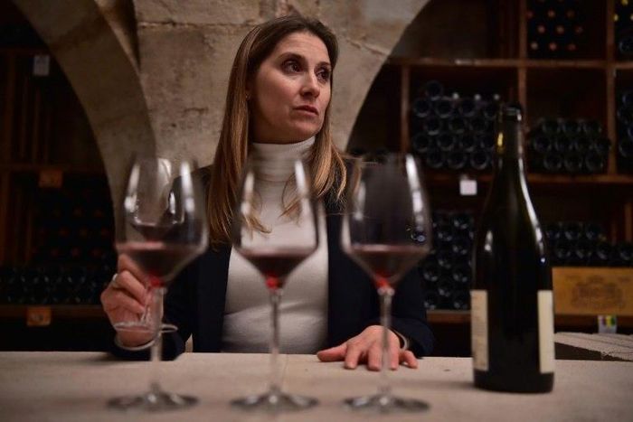 Virginie Routis, head sommelier at the Elysee Palace, has overcome sexism to become a wine waiter to world leaders