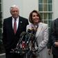 Nancy Pelosi (C) is poised to wield the gavel once again as speaker of the US House of Representatives when Democrats regain control of the chamber on January 3, 2019