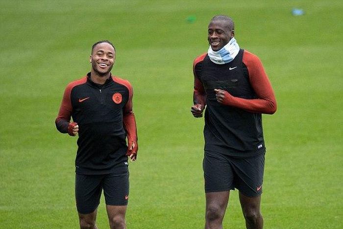 Raheem Sterling and Yaya Toure