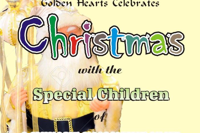 Golden heart celebrates Christmas with special kids