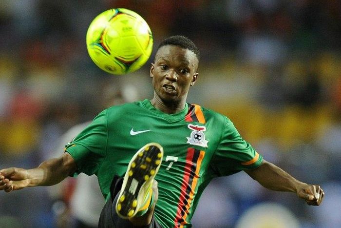 Rainford Kalaba, pictured in 2012, helped TP Mazembe of the Democratic Republic of Congo win the CAF Confederation Cup for the first time