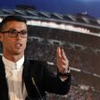 Real Madrid forward Cristiano Ronaldo speaks during the official presentation of his contract renewal at the Santiago Bernabeu stadium in Madrid on November 7, 2016
