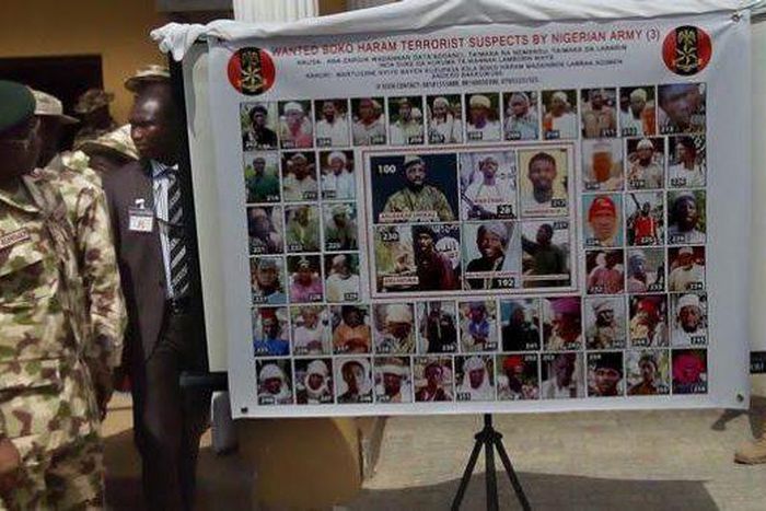 The military on Monday in Maiduguri unveiled the photographs of another 55 Boko Haram terrorists it had declared wanted.