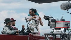 Ryan Coogler on the set of 'Sinners' [Blex Media]