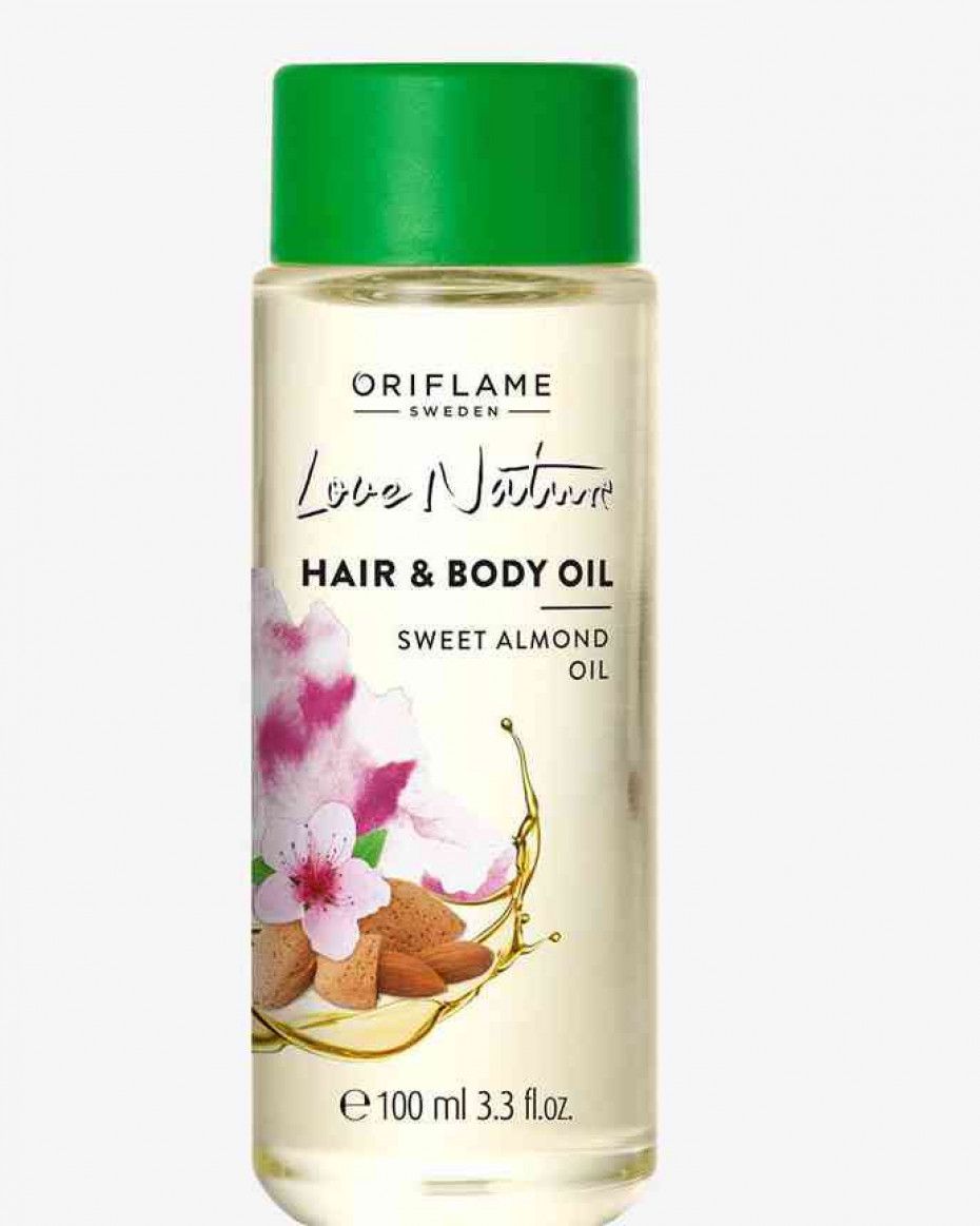 Oriflame Love Nature Hair and Body Oil Sweet Almond Oil