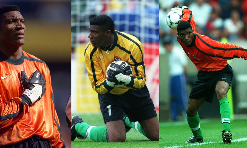 The late Peter Rufai was an integral part of the 1994 AFCON-winning squad of the Green Eagles, as well as the 1994 World Cup campaign in the USA. [Stewart Kendall, Richard Sellers and Michael Steele/Getty Images]
