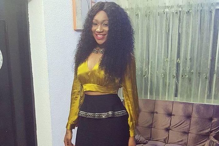 Ebube Nwagbo wears a style from her 'Posh Hair' extension line