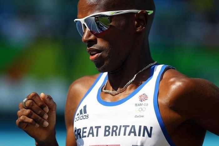 Mo Farah (GBR) of Britain competes. 2016 Rio Olympics - Athletics - Preliminary - Men's 5000m Round 1 - Olympic Stadium - Rio de Janeiro, Brazil - 17/08/2016.