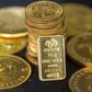 Gold bullion is displayed at Hatton Garden Metals precious metal dealers in London, Britain July 21, 2015.