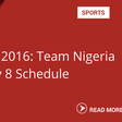 Rio 2016: Team Nigeria Day 8 Schedule