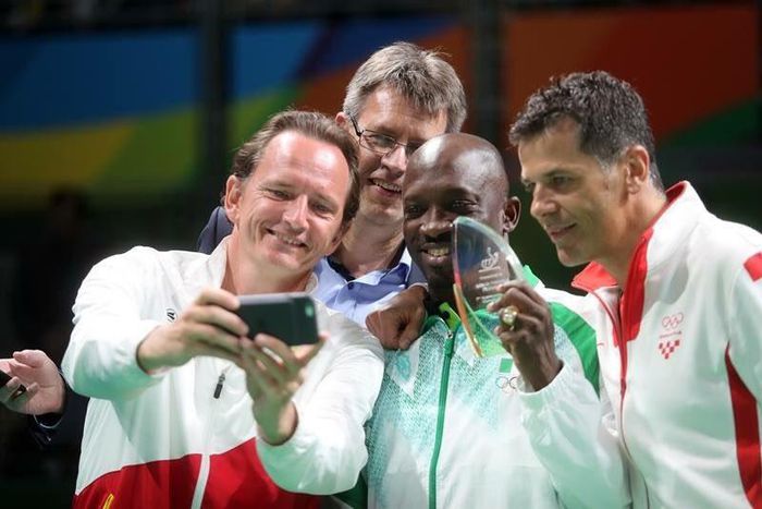 Thomas Weikert, Jean-Michel Saive, Segun Toriola and Zoran Primorac
