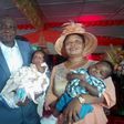 Rev. Godwin Ogoh, his wife and their bundles of joy