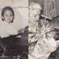 Freeze as a young boy and being held by his mum as a baby