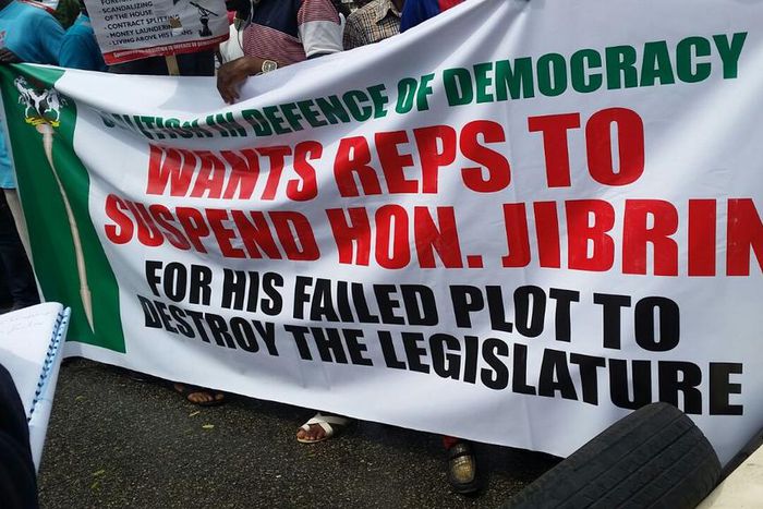 Protesters call for suspension of Abdulmumin Jibrin