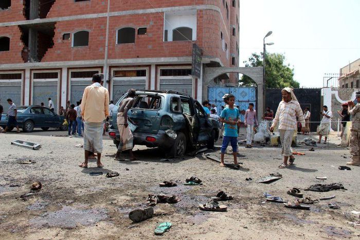 Suicide bomber kills 45 in Yemen Aden attack- medical charity