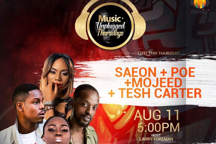 Music+ Unplugged Thursdays with Saeon, Poe, Tesh Carter and Spax