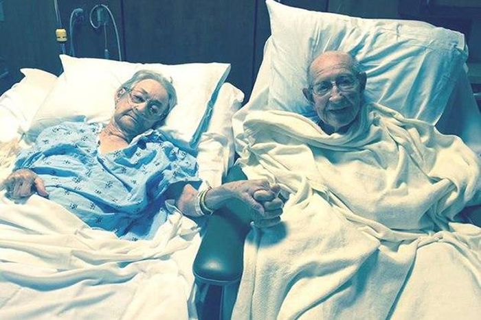 Married couple of 68 years still can't do without one another