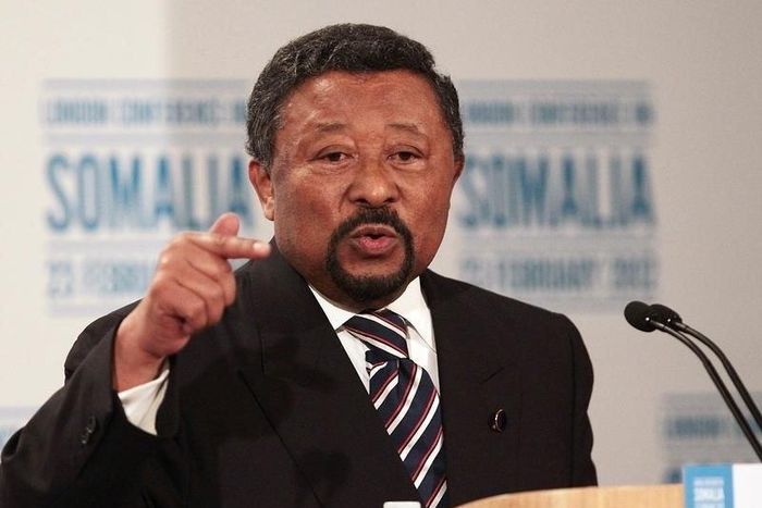 Jean Ping attends a press conference following the Somalia Conference at Lancaster House in London February 23, 2012.