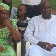 Esther Yakubu, mother of abducted Chibok girl, Dorcas Yakubu, with another parent
