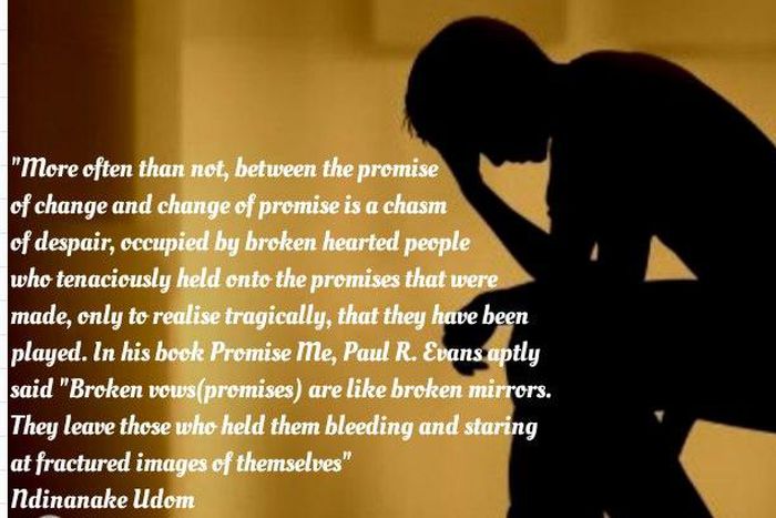 Between the promise of change and the change of promise