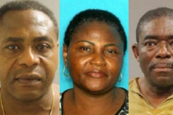 The fraudsters, Maxwell Ezenwa, Christy Tifase and Shalewa Olayinka