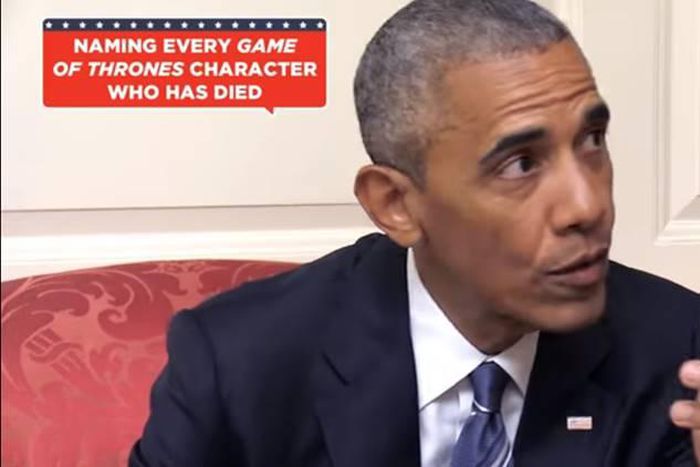 Obama tries to list all dead charaters in GoT