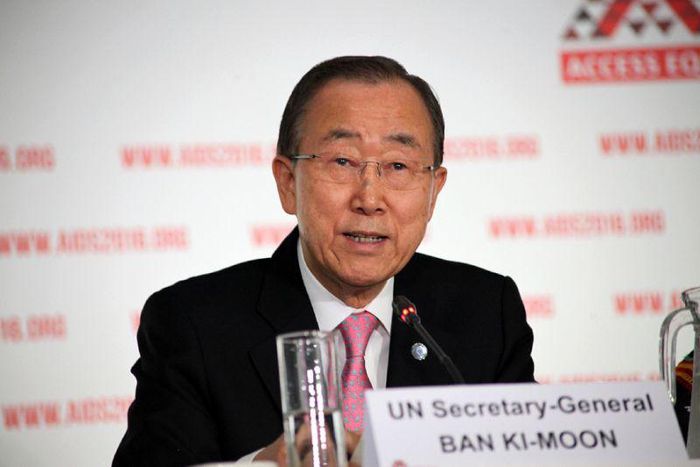 After United Nations Secretary General Ban Ki-Moon, pictured speaking on July 18, 2016, described the status of Western Sahara as an "occupation," Morocco reacted angrily and expelled dozens of staff from the UN mission in the territory 