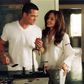 Angelina Jolie, Brad Pitt on the set of Mr and Mrs Smith