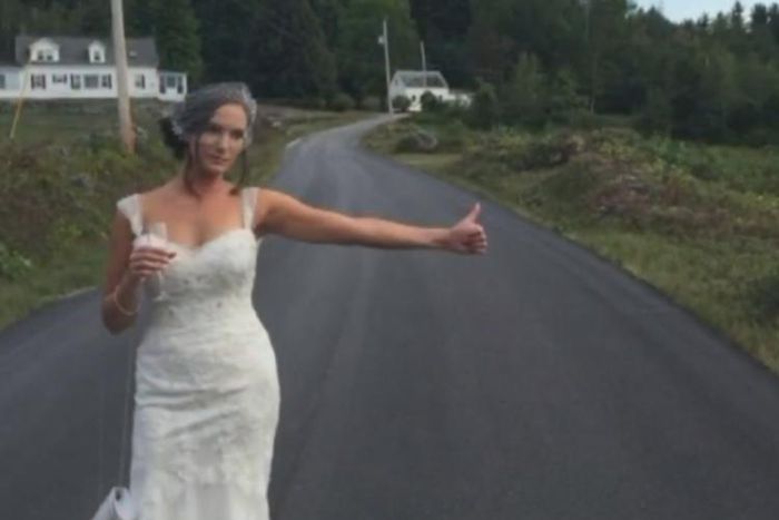 Angelique Arsenault, the American bride who hitchhiked a ride to her wedding