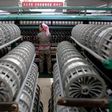 A woman works at the Kim Jong Suk Pyongyang textile mill during a government organised visit for foreign reporters in Pyongyang, North Korea May 9, 2016.