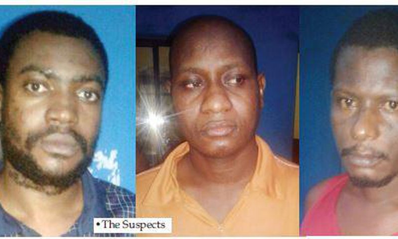 The apprehended suspects
