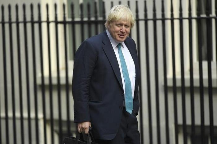 Britain's Foreign Secretary Boris Johnson arrives at 10 Downing Street for a cabinet meeting, in London September 13, 2016.