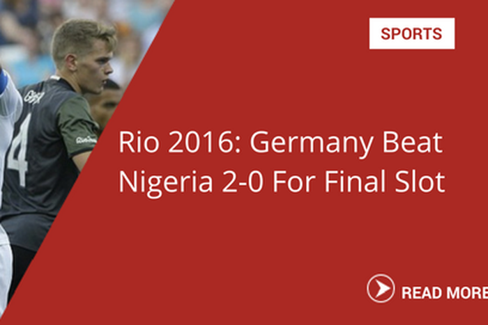 Nigeria beaten by Germany in Rio 2016