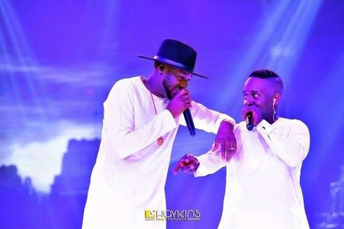 2face Idibia and MI Abaga performing at Buckwyld n Breathless