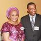 Florence Ajimobi and a guest at an event