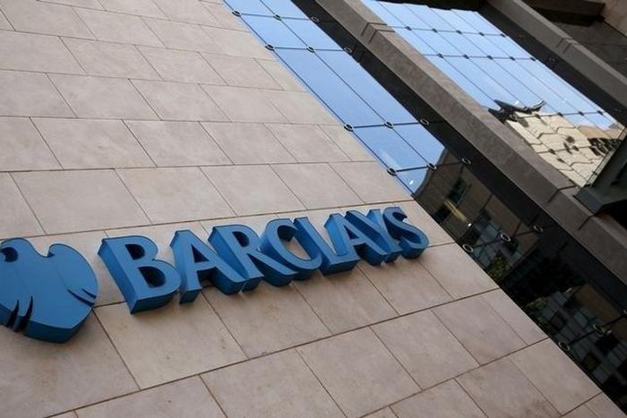 A Barclays logo is pictured outside the Barclays towers in Johannesburg December 16, 2015. REUTERS/Siphiwe Sibeko