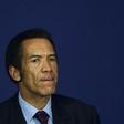 President of the Republic of Botswana, Seretse Khama Ian Khama, looks on during a news conference in Pretoria October 5, 2010.