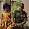 Rita Dominic and Ramsey Nouah on the set of 76
