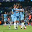 Kevin De Bruyne, Leroy Sane and Kelechi Iheanacho