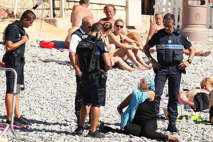 Woman forced to take off her clothes in France