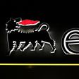 The logo of oil company Eni-Saipem is pictured at the petrol station in Milan, Italy, February 28, 2016.