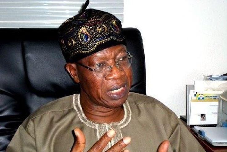 Minister of Information and Culture, Alhaji Lai Mohammed.