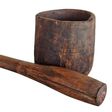 Wooden Pestle and mortar