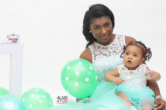 Ufuoma McDermott and daughter, Kesiena
