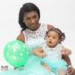 Ufuoma McDermott and daughter, Kesiena