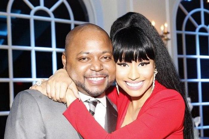 Nicki Minaj with brother Jelani Maraj