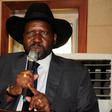 South Sudan's President Salva Kiir addresses delegates during the swearing-in ceremony of First Vice President Taban Deng Gai at the Presidential Palace in the capital of Juba, South Sudan, July 26, 2016.